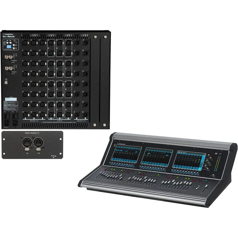 DiGiCo X-S31-D2C-C-RP S31 D2 Rack Pack with 1x MADI-DMI-C Expansion Card and 1x Blank DMI Slot