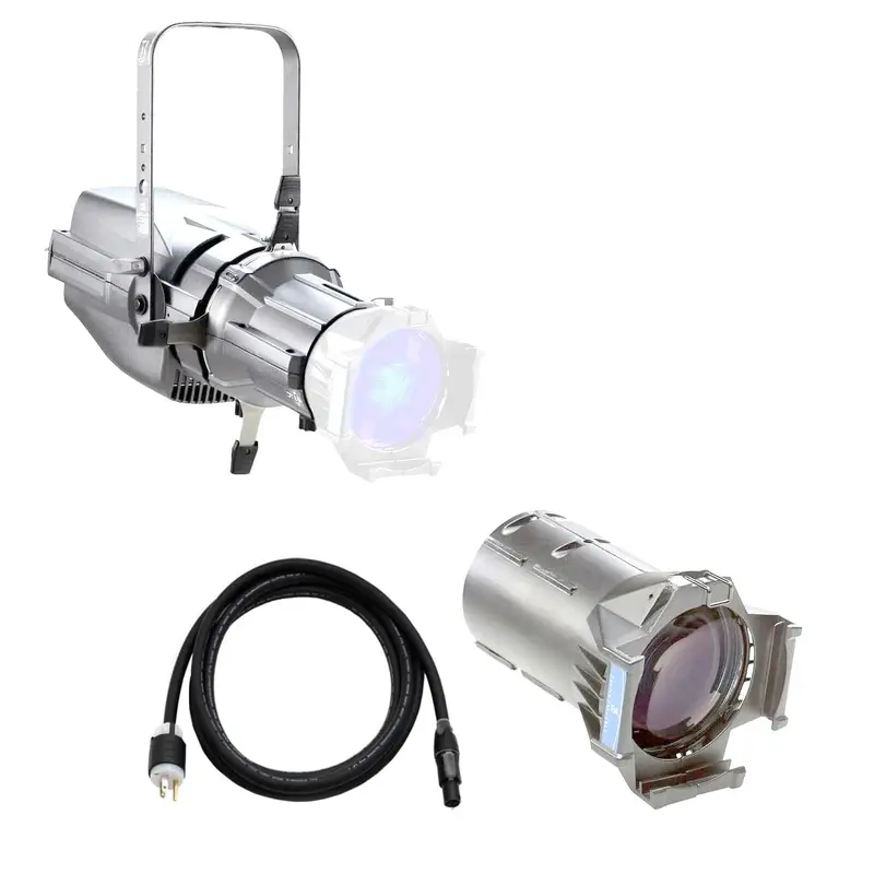 ETC ColorSource Spot V, Light Engine with EDLT Shutter Barrel with Multiverse, 26-Degree EDLT Lens - Silver