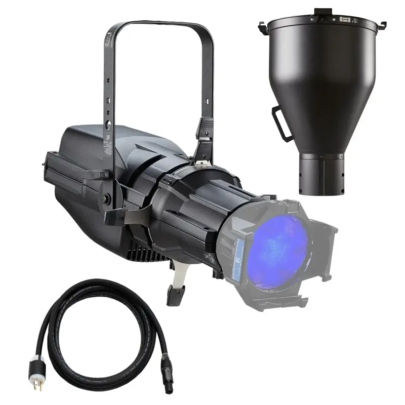 ETC ColorSource Spot V, Light Engine with EDLT Shutter Barrel with Multiverse, 5-Degree Lens - Black