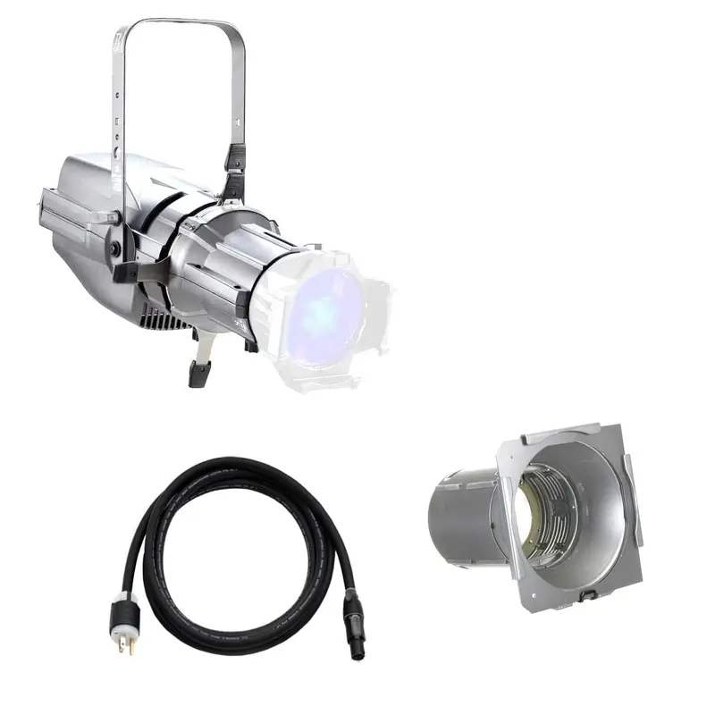 ETC ColorSource Spot V, Light Engine with EDLT Shutter Barrel with Multiverse, 70-Degree Lens - Silver
