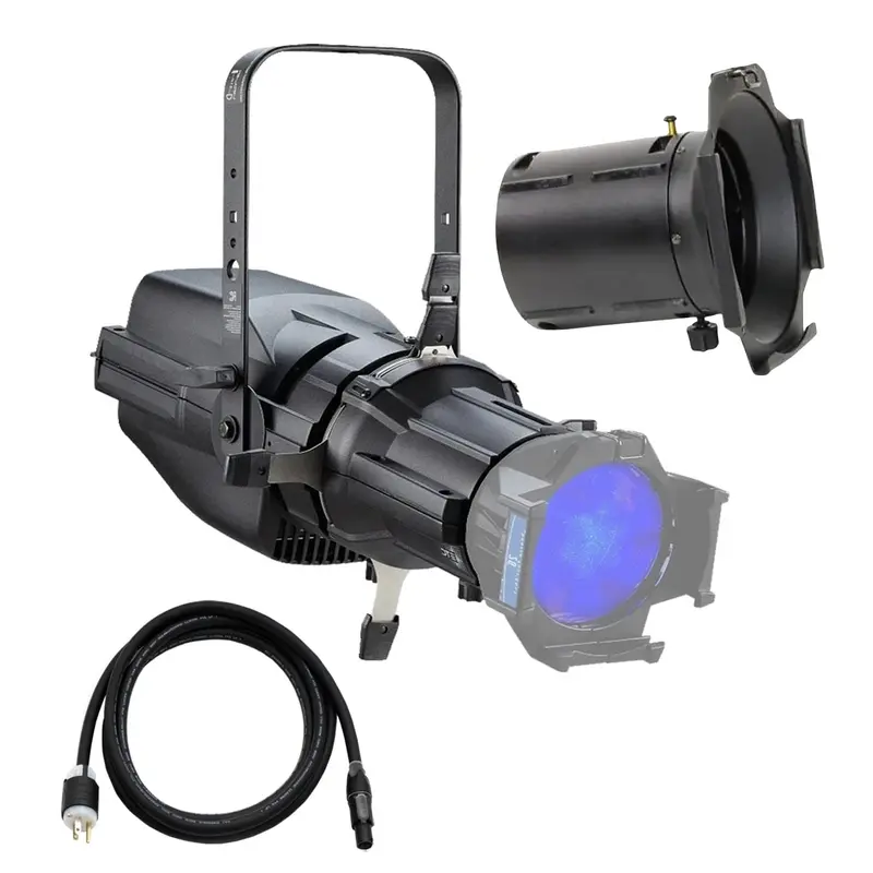 ETC ColorSource Spot V, Light Engine with EDLT Shutter Barrel with Multiverse, 90-Degree Lens - Black