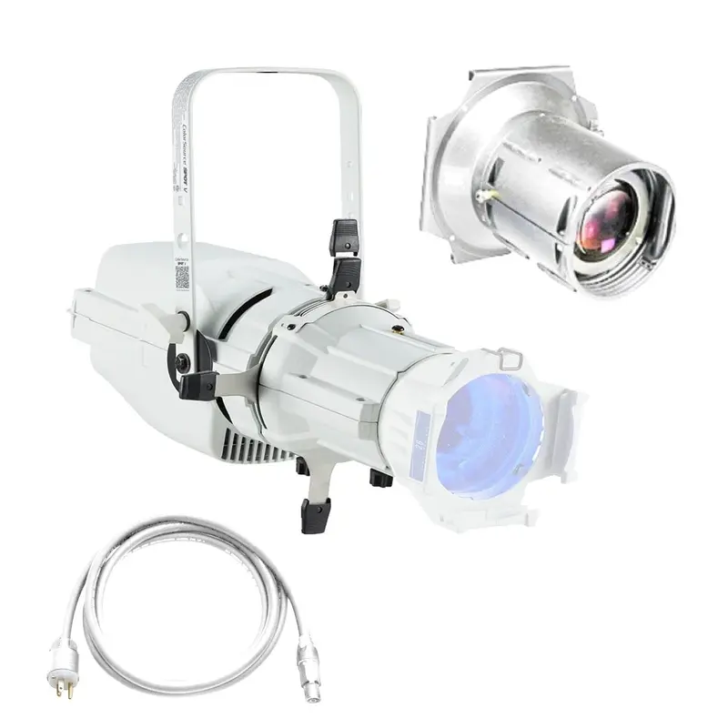 ETC ColorSource Spot V, Light Engine with EDLT Shutter Barrel with Multiverse, 90-Degree Lens - White
