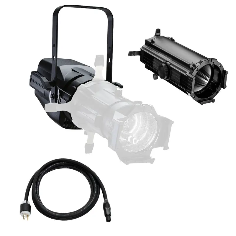 ETC ColorSource Spot V, Light Engine, with Multiverse, 15-to-30 Degree Zoom Lens Tube - Black