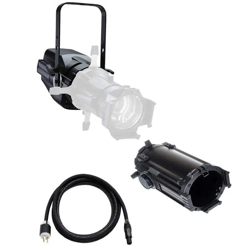 ETC ColorSource Spot V, Light Engine, with Multiverse, 25-to-50 Degree Zoom Lens Tube - Black