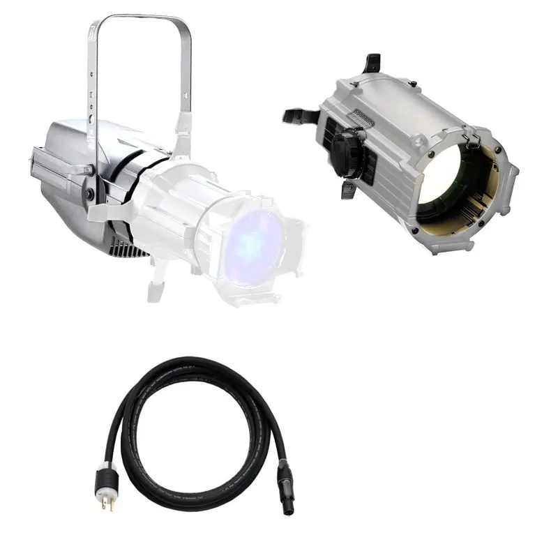 ETC ColorSource Spot V, Light Engine, with Multiverse, 25-to-50 Degree Zoom Lens Tube - Silver