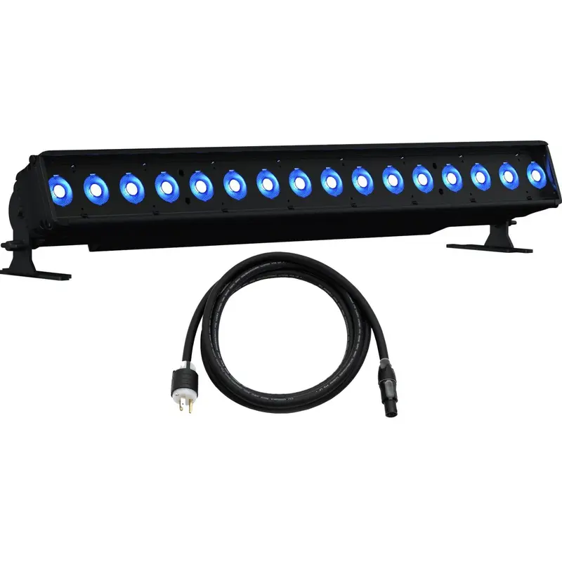 ETC CSLINEAR2DB ColorSource Linear 2 Deep Blue with 5-Pin DMX/XLR and Edison Plug - Black