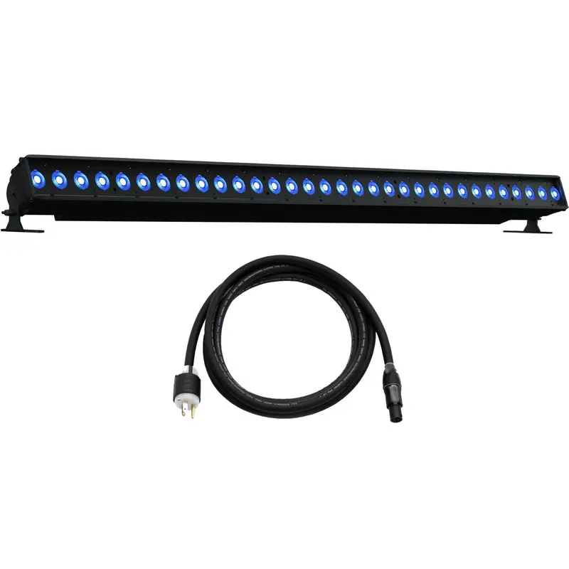 ETC CSLINEAR4 ColorSource Linear 4 with 5-Pin DMX/XLR and Edison Plug - Black