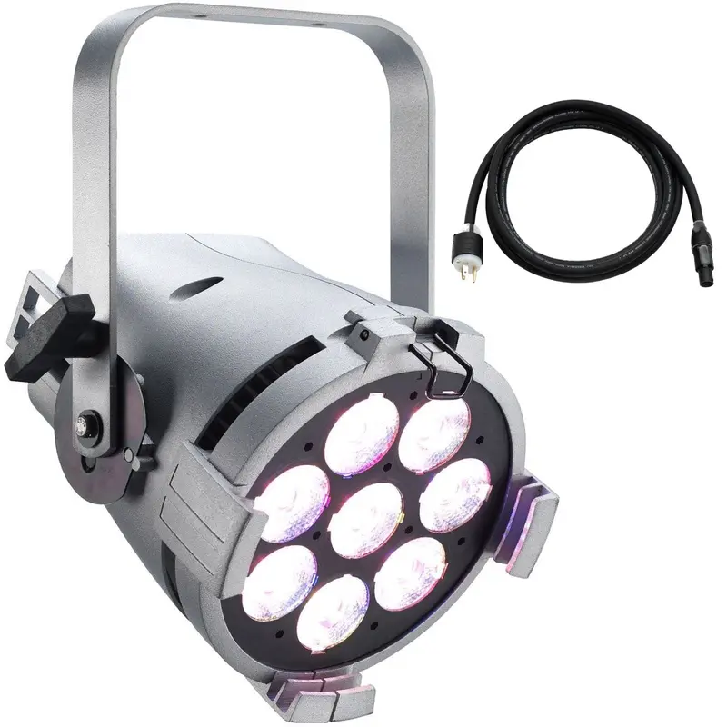 ETC CSPAR-5 ColorSource Par with 5-Pin DMX/XLR and Edison Plug - Silver