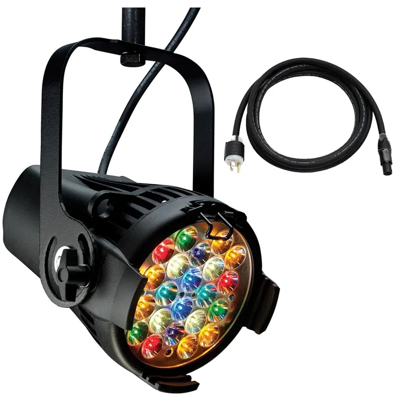 ETC SELD22T D22 Tungsten, Portable LED Par with Edison Plug - Black