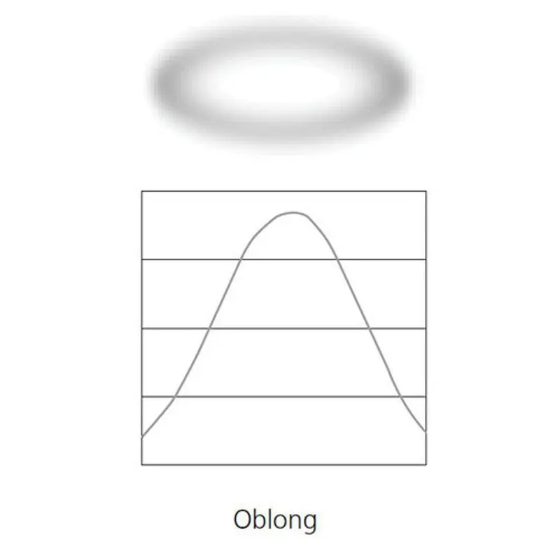 ETC SELOM-D22-1 D22 Medium Oval Diffuser in Frame- White