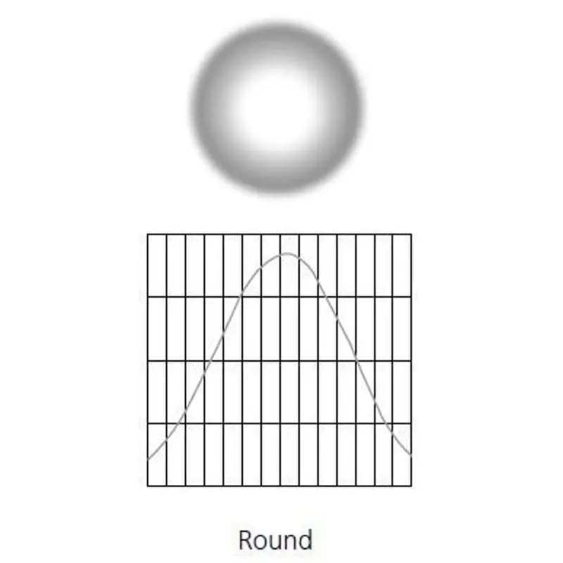 ETC SELRW-D22 D22 Wide Round Diffuser In Frame - Black