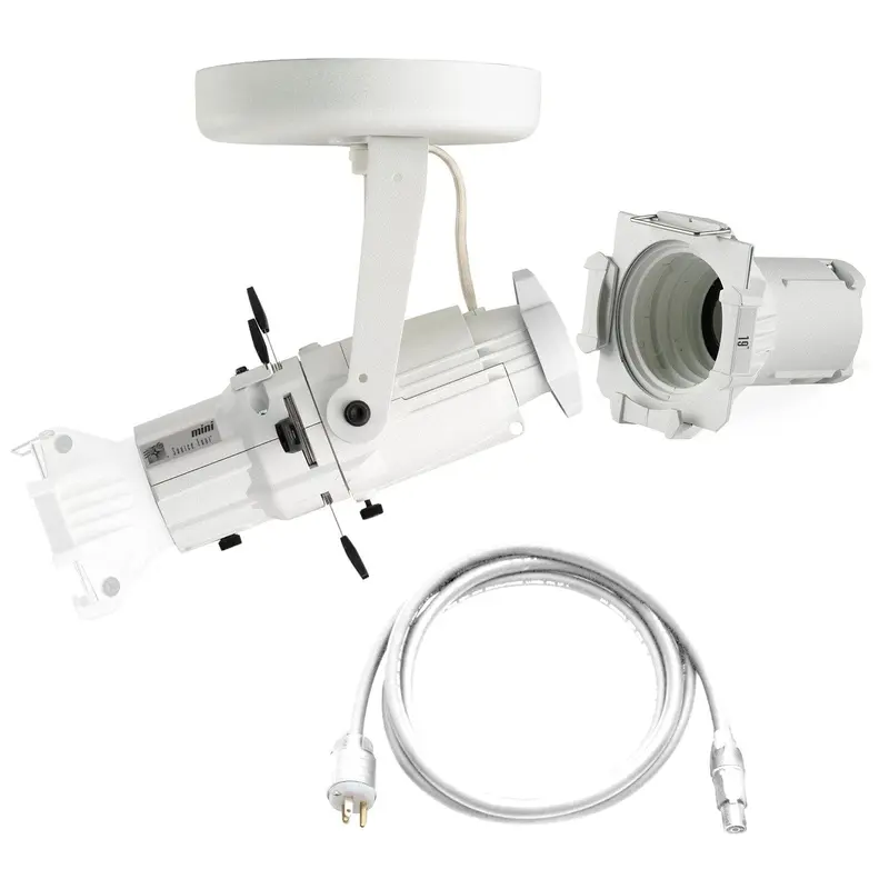 ETC Source Four Mini Gallery LED Ellipsoidal 2700 K - 19-Degree Lens Tube with Edison Plug - White (Canopy)