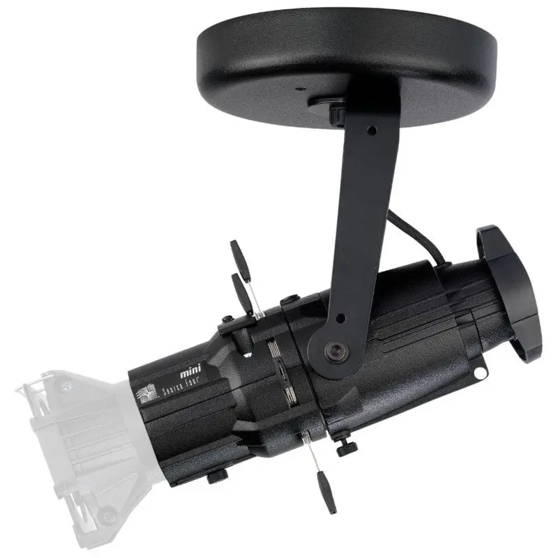 ETC Source Four Mini LED 3000 K (80+ CRI), Fixture Body with Shutter Barrel, Canopy - Black