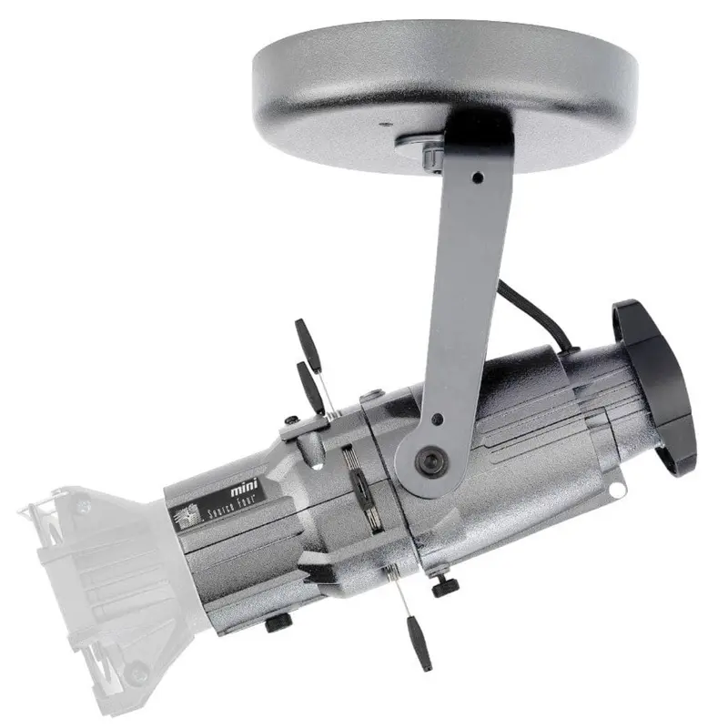 ETC Source Four Mini LED Gallery 2700 K (90+ CRI) Fixture Body with Shutter Barrel, Canopy - Silver