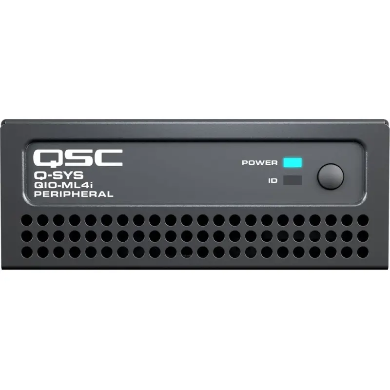 Q-SYS QIO-ML4I Daisy-Chainable Peripheral with 4 Mic/Line Inputs