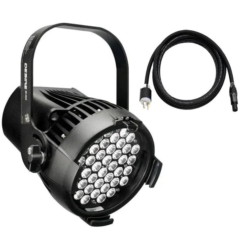 ETC Desire D40 Studio Daylight LED Par with Edison Plug - Black