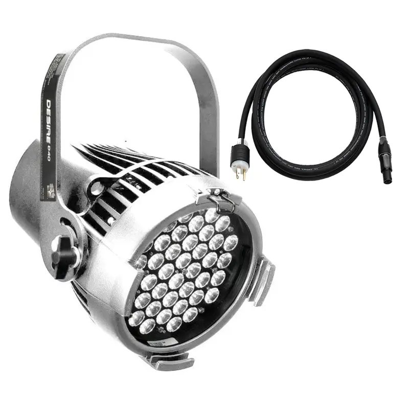 ETC Desire D40 Studio Daylight LED Par with Edison Plug - Silver