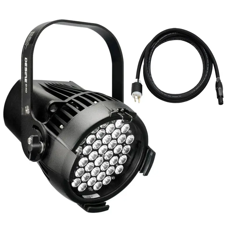 ETC Desire D40 Studio HD LED Par with Edison Plug - Black