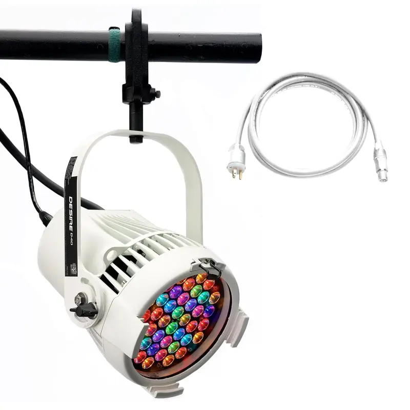 ETC Desire D40 Vivid LED Par with Edison Plug - White
