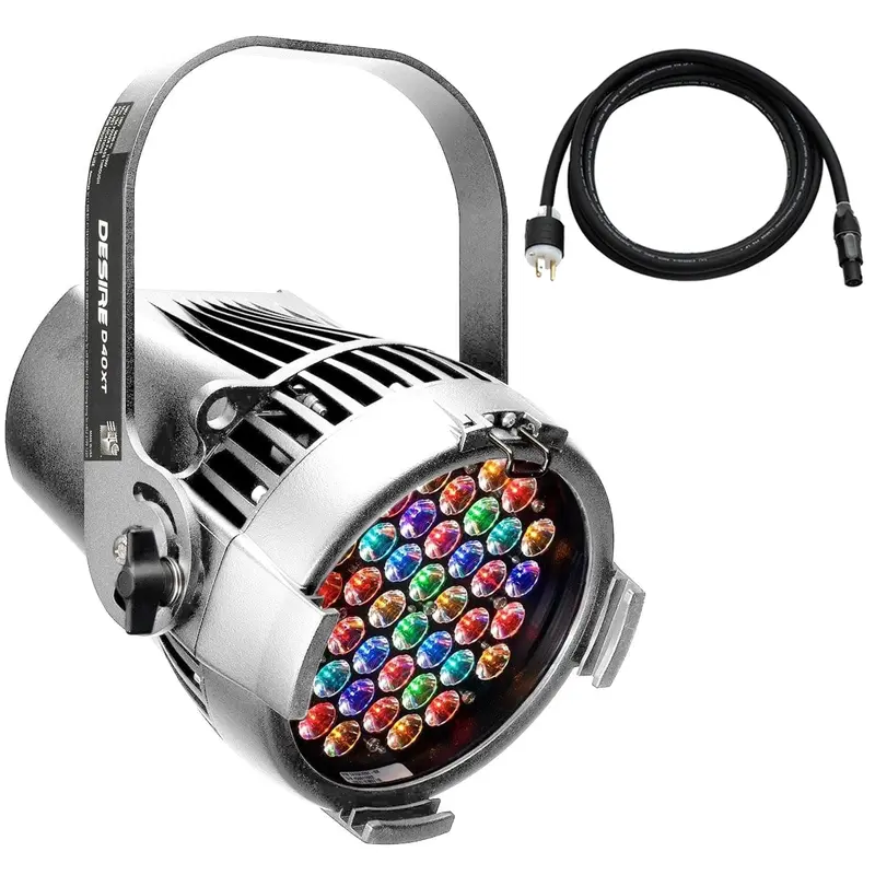 ETC Desire D40XT Vivid LED Par with Edison Plug - Silver