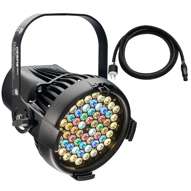 ETC Desire D60 Lustr+ LED Par with Edison Plug - Black