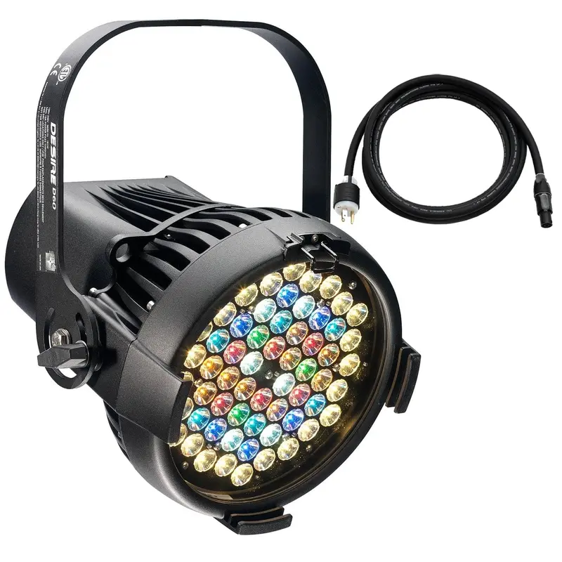 ETC Desire D60 Vivid LED Par with Edison Plug - Black