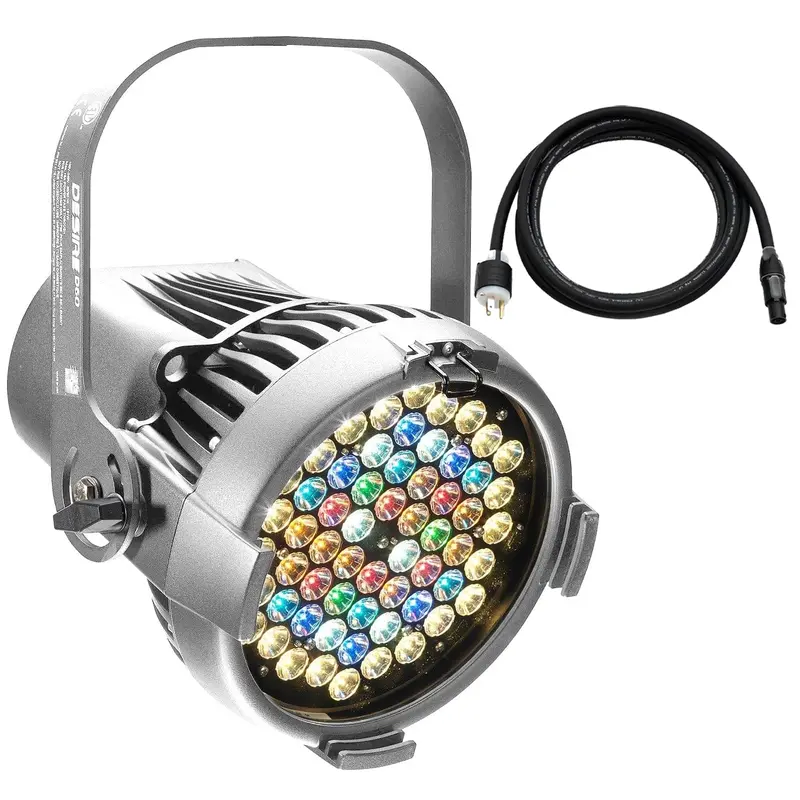 ETC Desire D60 Vivid LED Par with Edison Plug - Silver