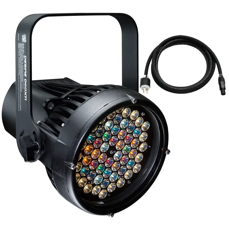 ETC Desire D60XTI Vivid LED Par with Edison Plug - Black
