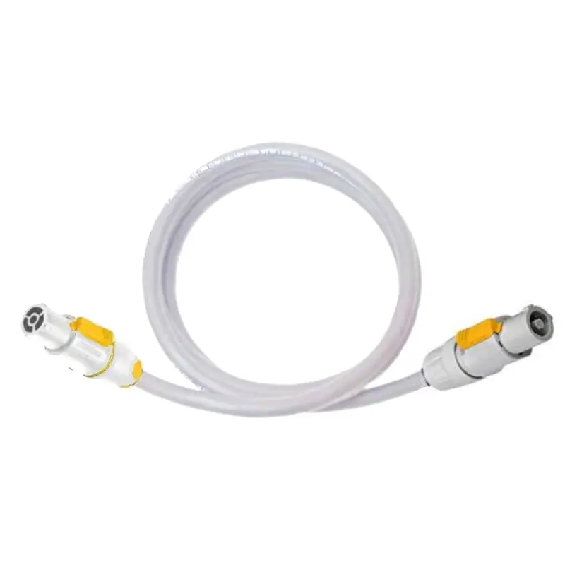 ETC DPT1A-5-1 Powercon Plug (Gray) To True1 Receptacle Adapter Cable - White