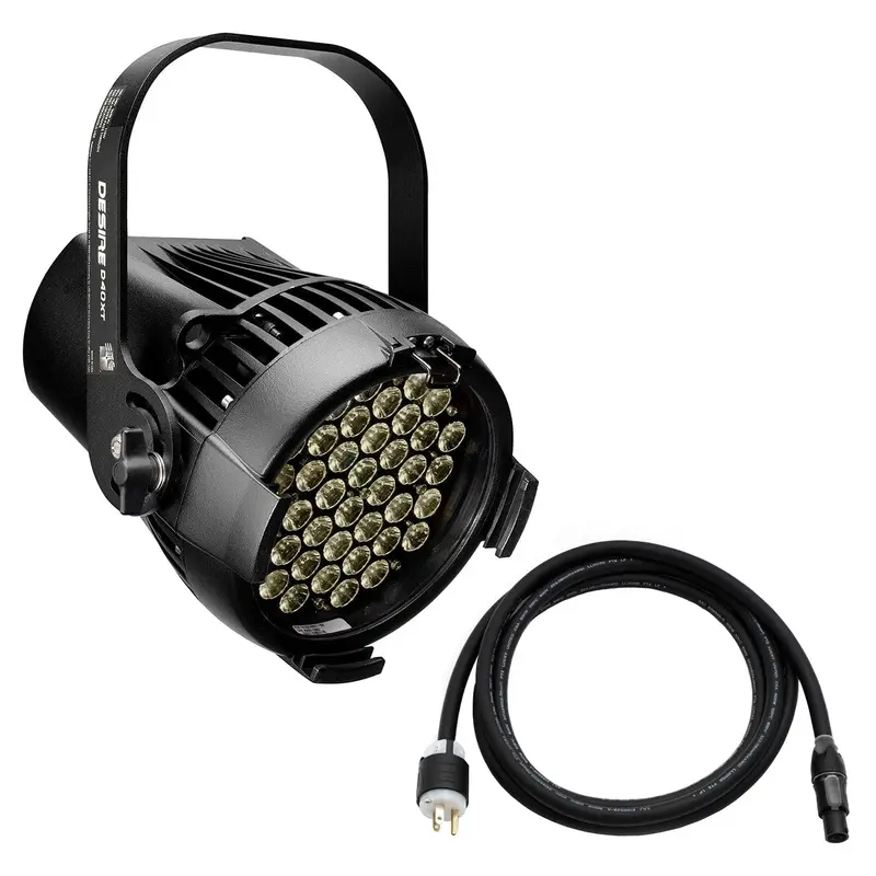 ETC Selador Desire D40XT Studio Daylight LED Par with Edison Plug - Black