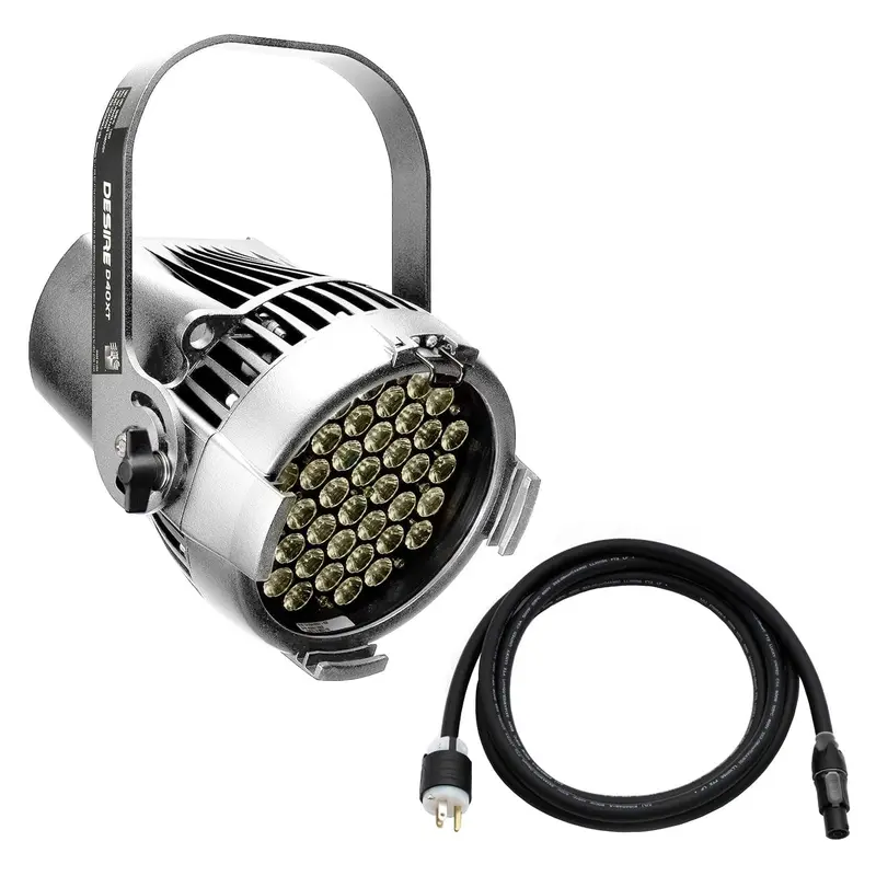 ETC Selador Desire D40XT Studio Daylight LED Par with Edison Plug - Silver