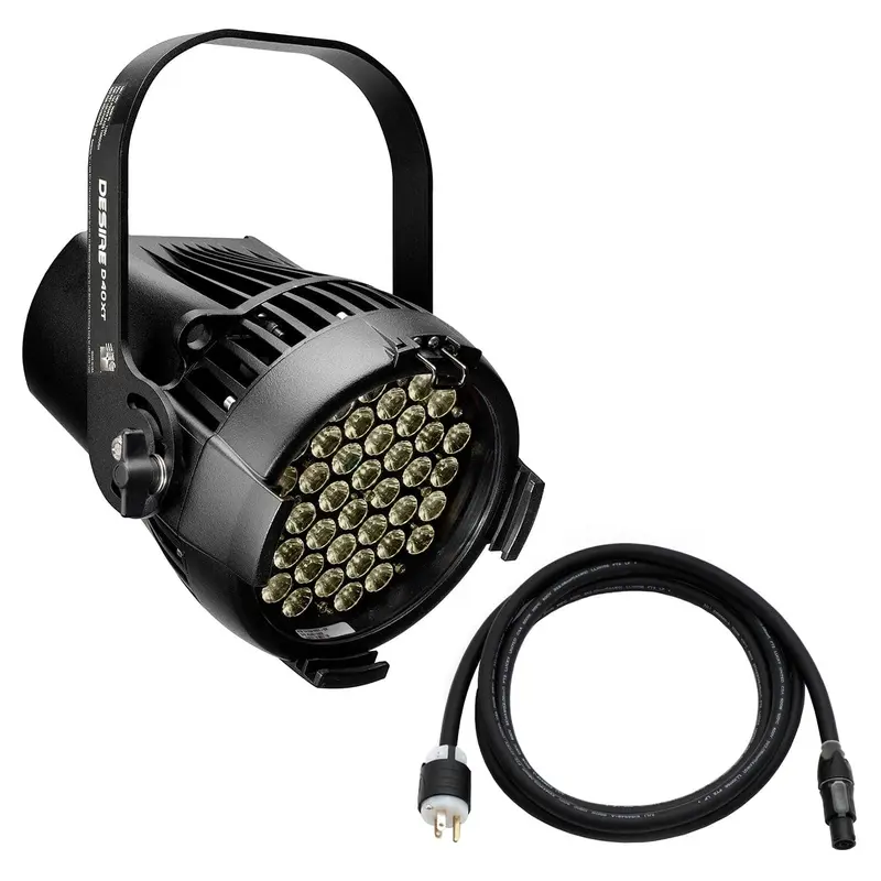 ETC Selador Desire D40XT Studio HD LED Par with Edison Plug - Black