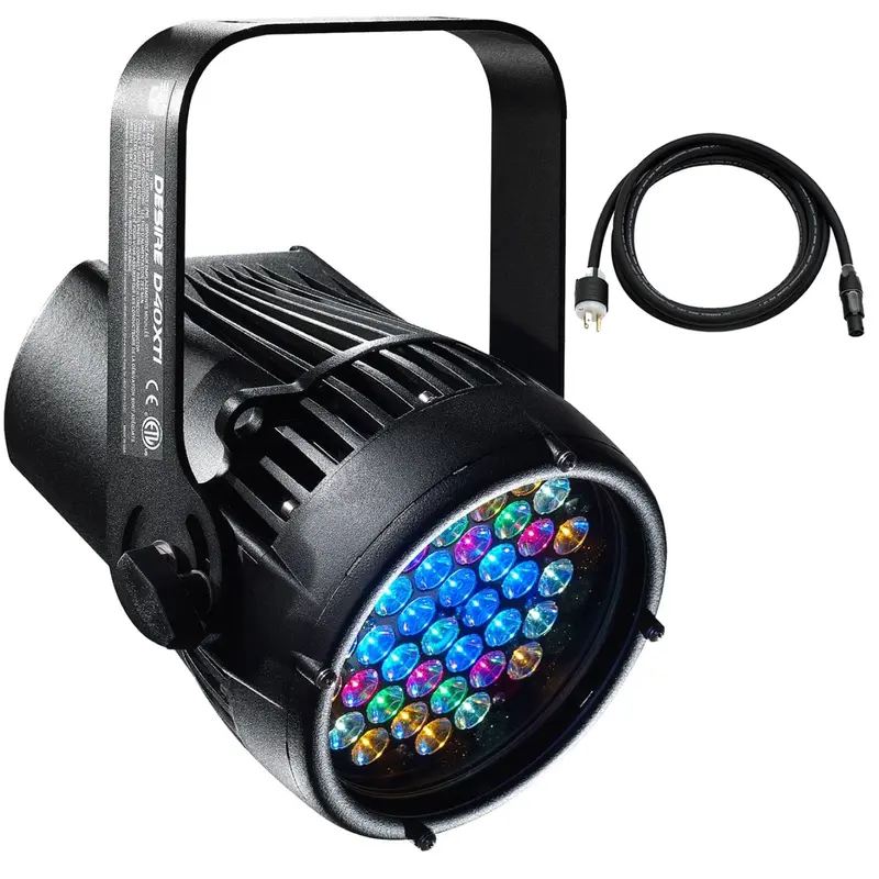 ETC Selador Desire D40XTI Studio Daylight LED Par with Edison Plug - Black