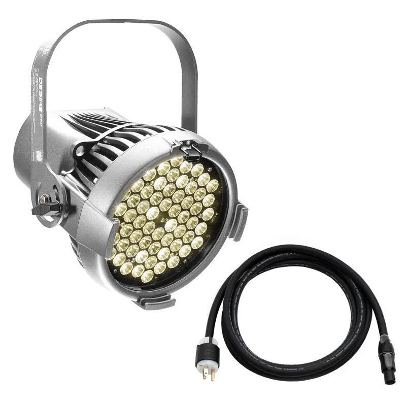 ETC Selador Desire D60 Studio Tungsten LED Par with Edison Plug - Silver