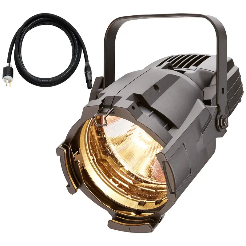 ETC Source 4WRD PAR Fixture Body with Edison Plug - Silver