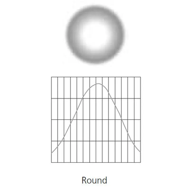 ETC SELRXW-7.5 D40/Cspar Xtra Wide Round Diffuser In Frame - Black