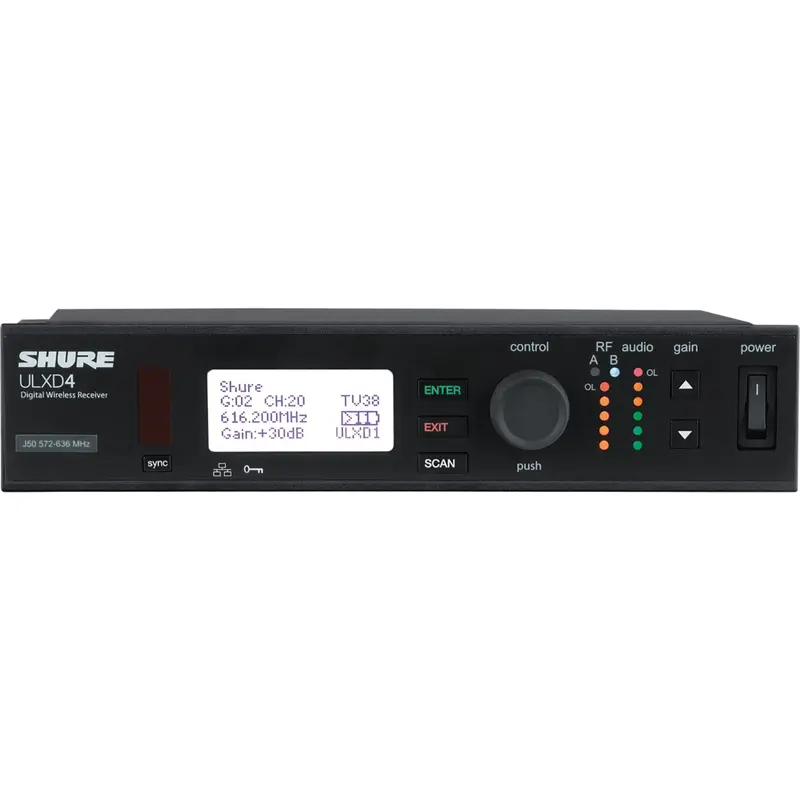 Shure ULXD4-H50 Digital Single Receiver H50 Band / 534-598MHz