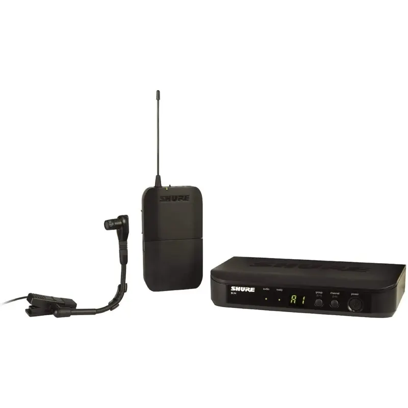 Shure BLX14 Wireless Instrument System with Beta 98H/C Clip-on Gooseneck Microphone - H11 Band