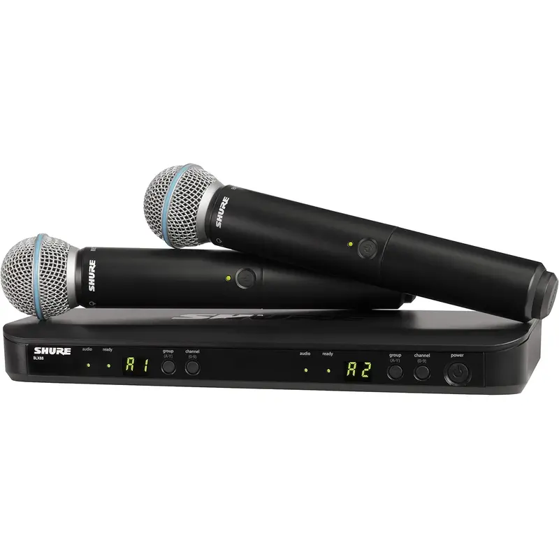 Shure BLX288 Wireless Dual Vocal System with 2x Beta 58A - H9 Band