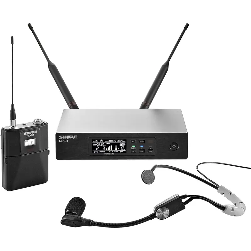 Shure QLXD14 Wireless System with SM35 Headworn Microphone - J50A Band