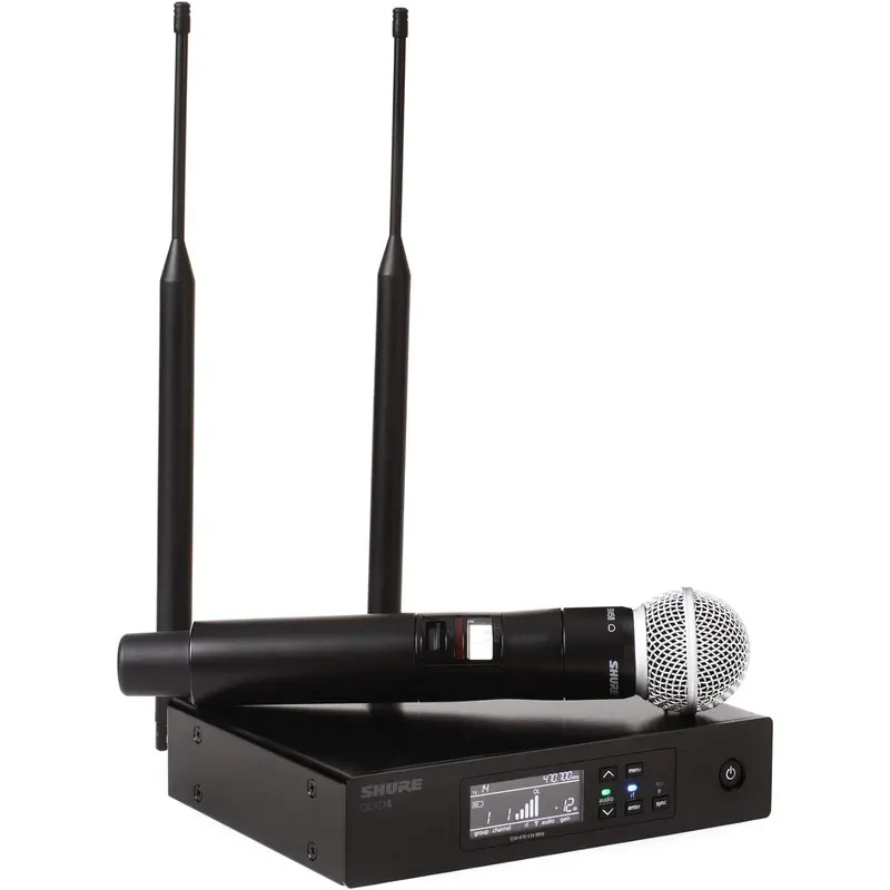 Shure QLXD24 System with QLXD2/SM58 Handheld Transmitter - J50A Band