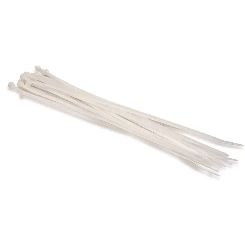 10 Inch Plastic Wire Zip Tie White (20pcs)