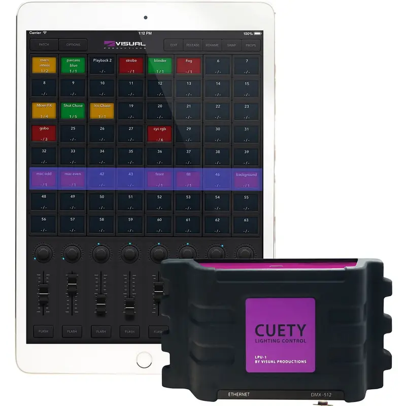 Antari Cuety LPU-1 1-Universe DMX Control Software and Interface - iOS and Android