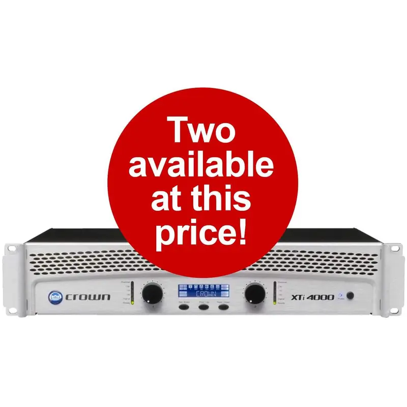Crown XTI-4000 Power Amp 650W @ 8 Ohms