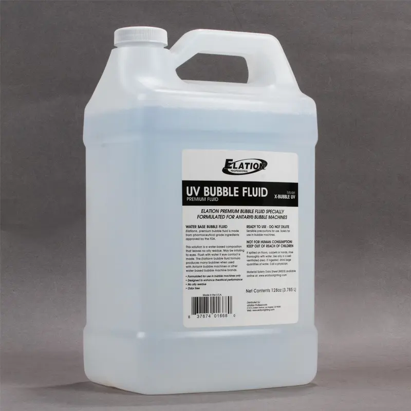 Elation UV Bubble Machine Juice Fluid 1 Gallon