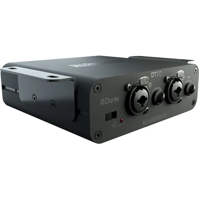 Allen & Heath AH-DT-20-M 2-In Dante Input Expander with dLive 96kHz Mic/Line inputs/PoE/DC