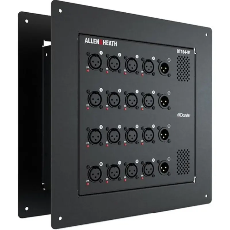 Allen & Heath AH-DT164-W 16 Input x 4 Output Dante Audio Expander Wall Box - 48kHz / 96kHz