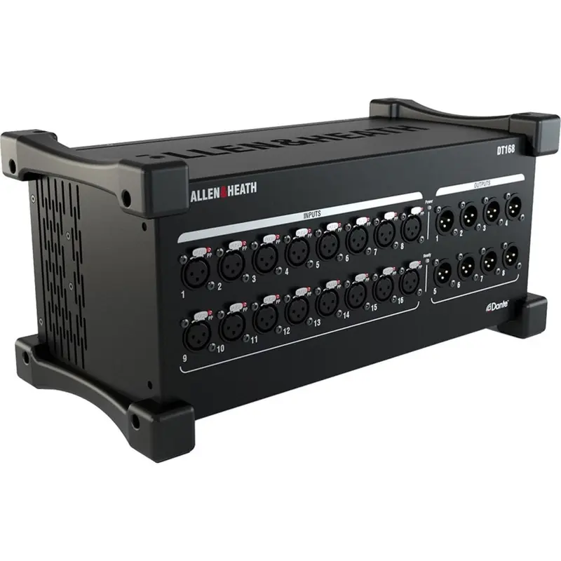 Allen & Heath AH-DT168 16 Input x 8 Output Dante Audio Expander with dLive Preamps - 48kHz / 96kHz