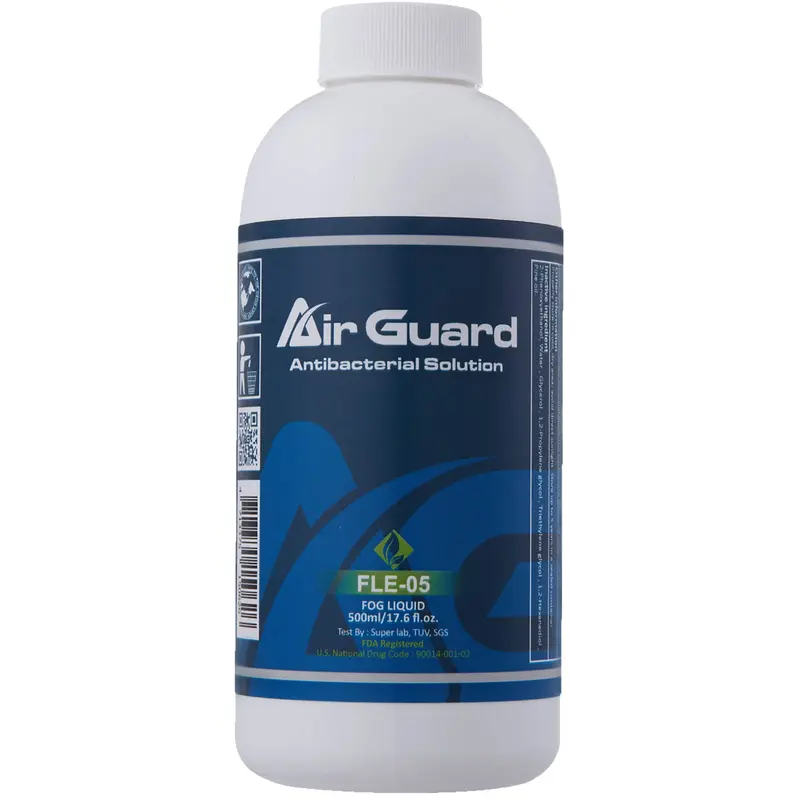 Antari FLE-05 0.5 Liter Bottle of Air Guard Anti-Bacterial Solution - FDA Registered