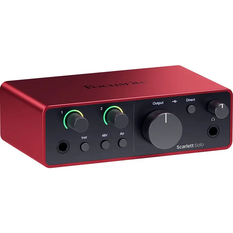 Focusrite Scarlett Solo 4th Gen 2-In 2-Out Audio Interface